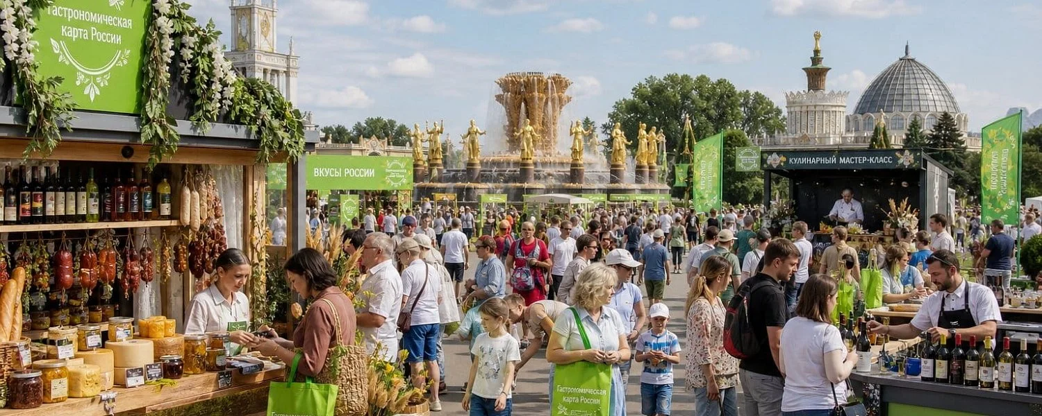 Гастрономический суверенитет в действии: фестиваль «Вкусы России» объединит производителей из 75 регионов на площадке ВДНХ